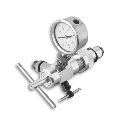 Strumento per il controllo dell'azoto dei martelli idraulici