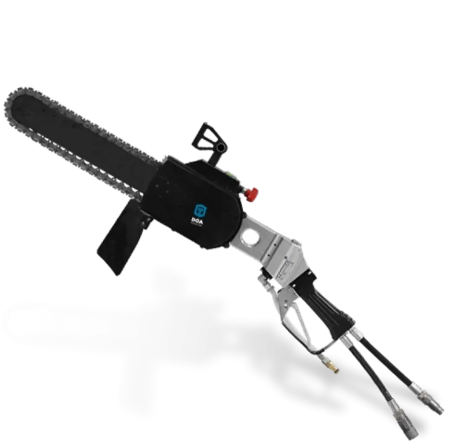 Sega a catena diamantata a motore idraulico